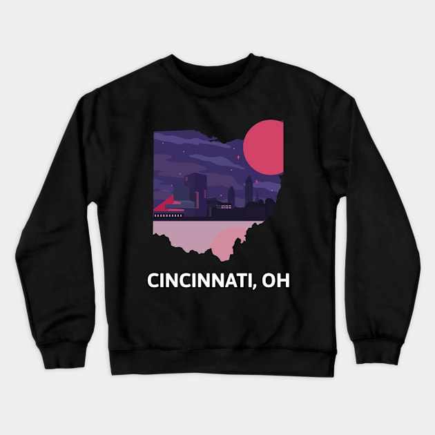 Cincinnati, OH Crewneck Sweatshirt by A Reel Keeper